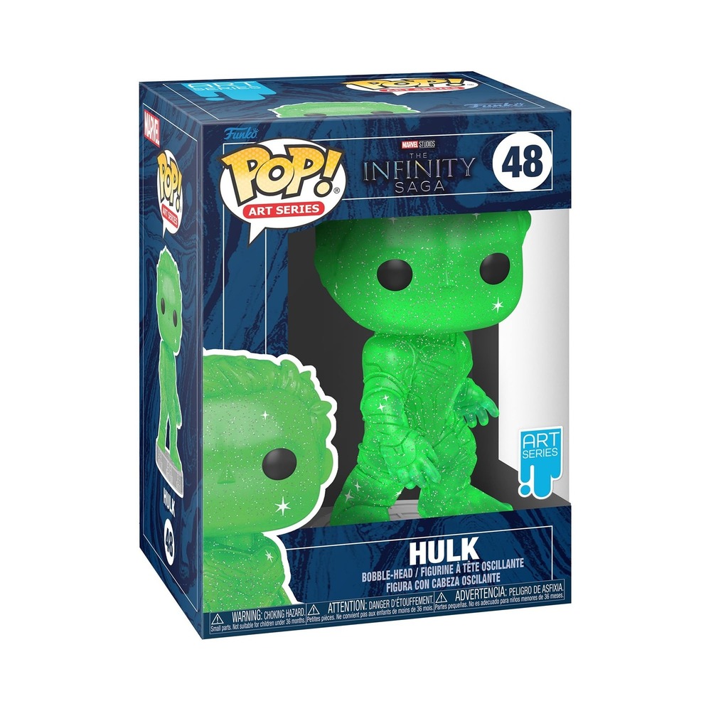 Funko Pop! Marvel Art Series Hulk #48 Infinity Saga Glitter Vinyl Figure New